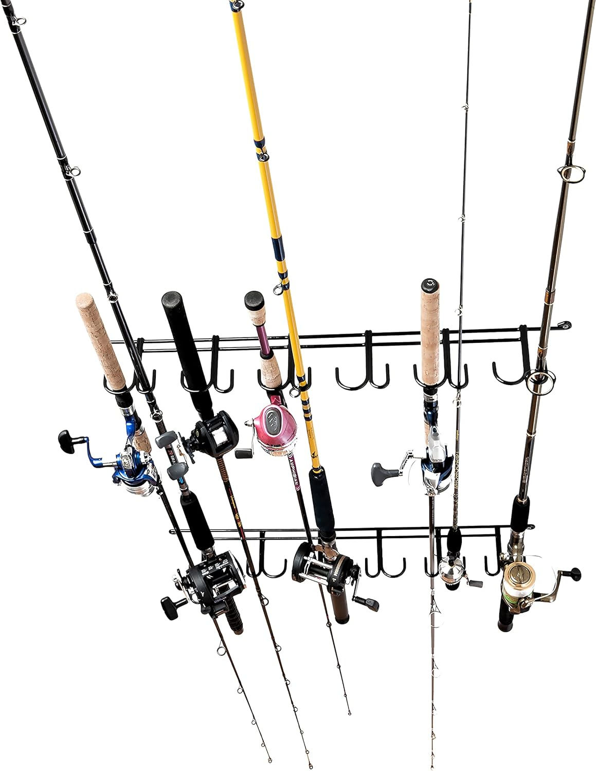 Rack'Em Horizontal 6-Rod Fishing Rod Rack, (7006)