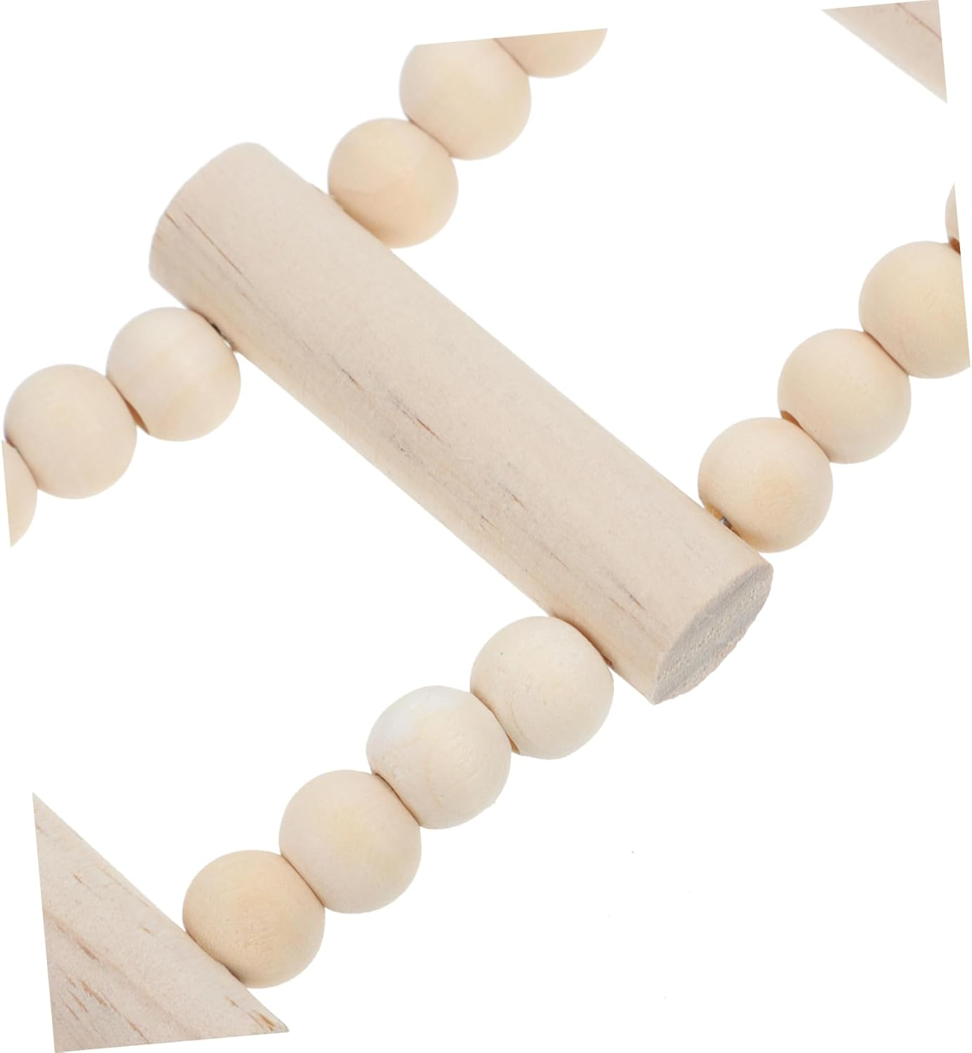 KOMBIUDA Wooden Parrot Perch Platform with Ladder Hanging Bird Plaything for Parakeets Cockatiels to Birds Smooth Safe Surface Stand Accessory image number 4