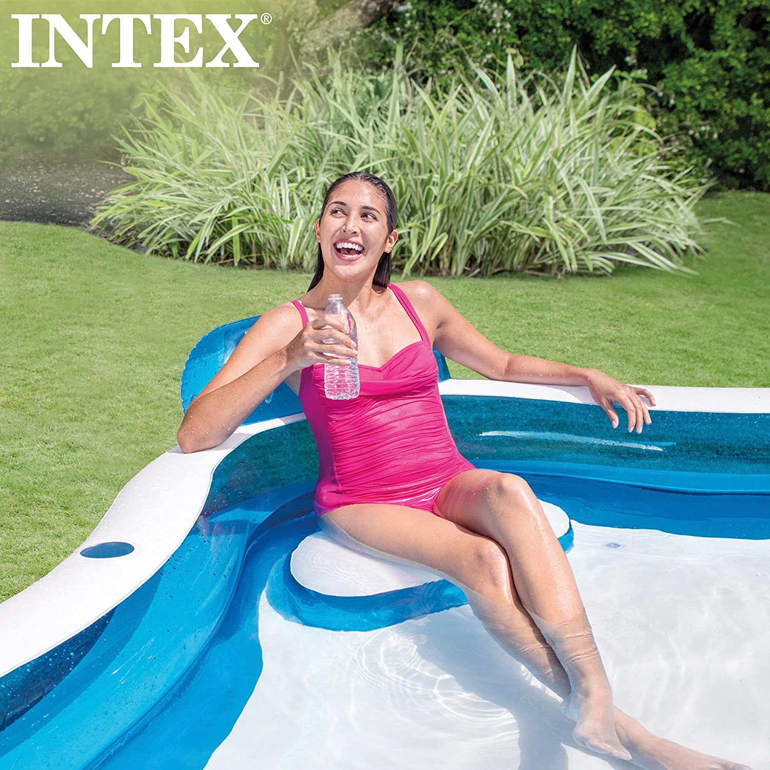 INTEX 56475NP - Swim Center Family Lounge Pool, Ages 3+, Size 2.29Mx2.29Mx66Cm image number 5