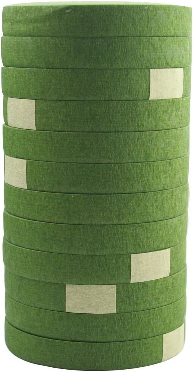 DECORA 1/2" Wide Dark Green Floral Tapes for Bouquet Stem Wrapping and Floral Crafts