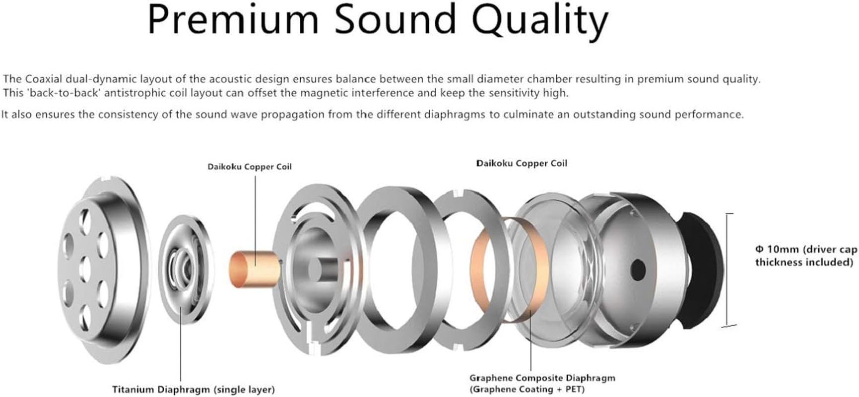 1MORE Stylish Dual-Dynamic Driver In-Ear Headphones (Wireless, Gold) image number 3