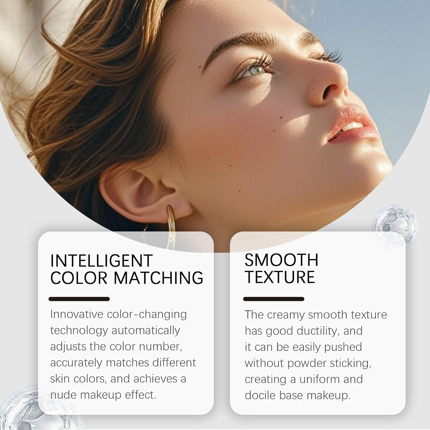 BLANC Cover Cream Stick V - Korean Color, Changing Foundation with Detachable Brush - Full to Medium Coverage Base Makeup (Natural) - Light*2 image number 6