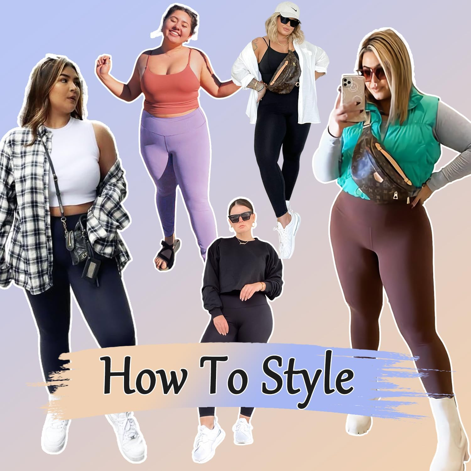 Yeug Women'S plus Size Leggings with Pocket-High Waist Tummy Control Yoga Pants Workout Running Black Leggings image number 7