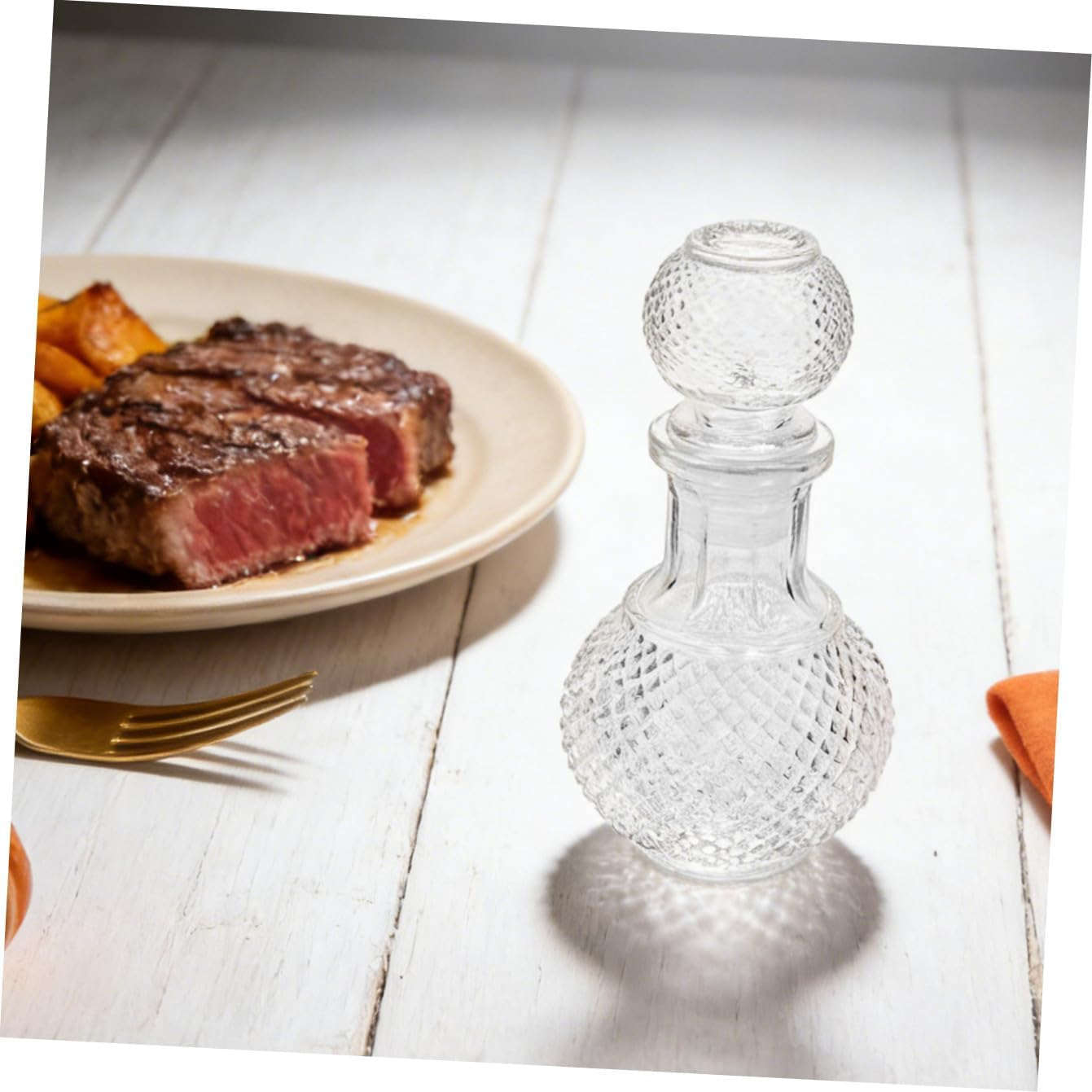 VALICLUD Creative Glass Wine Bottle and Thick for Cocktail Packaging Bottle Decorative Whiskey Decanter Wine Container Use at Home Parties