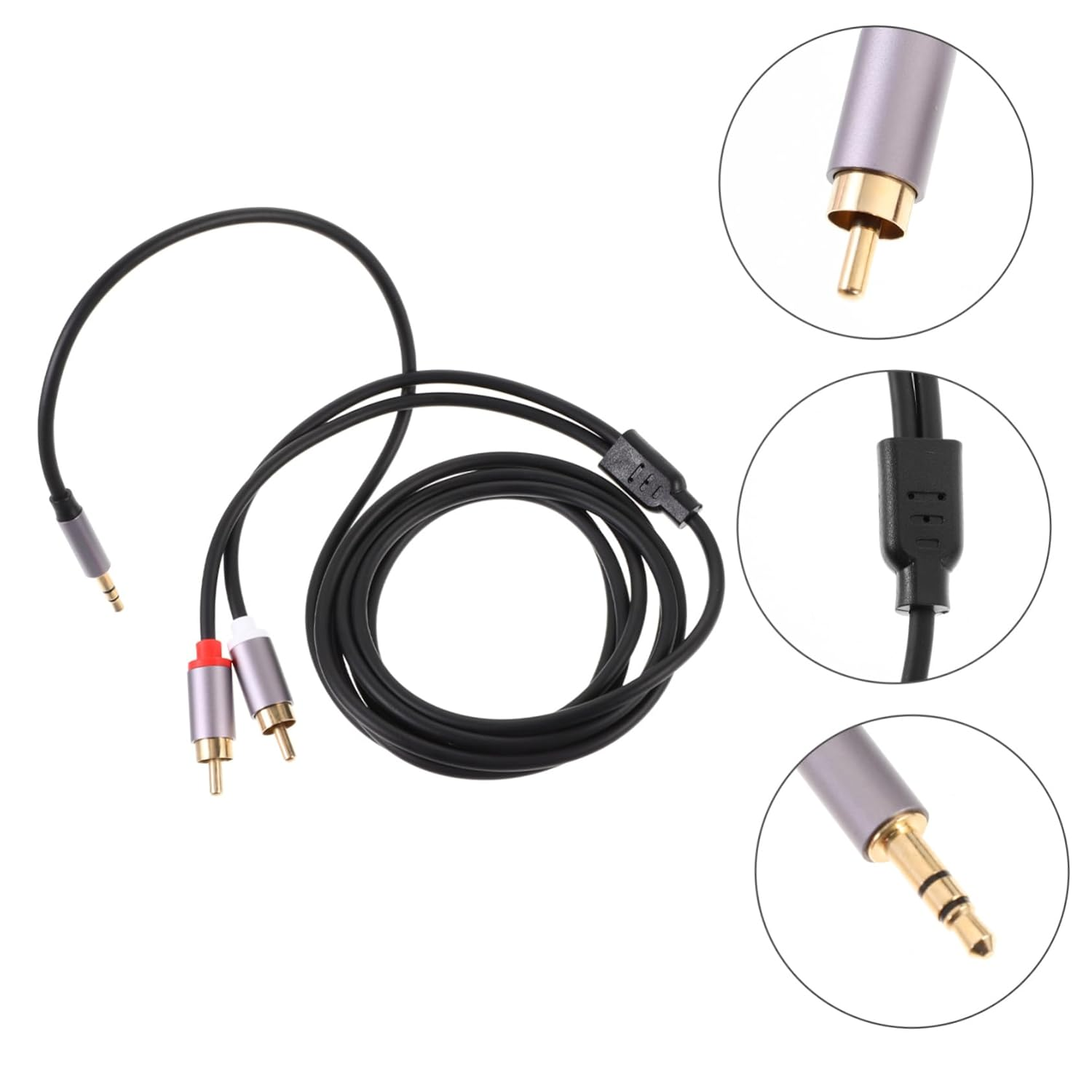 TINEASUR 2M Audio Cable TRS to High-End Hifi Stereo Cable Dual Headphone Extension