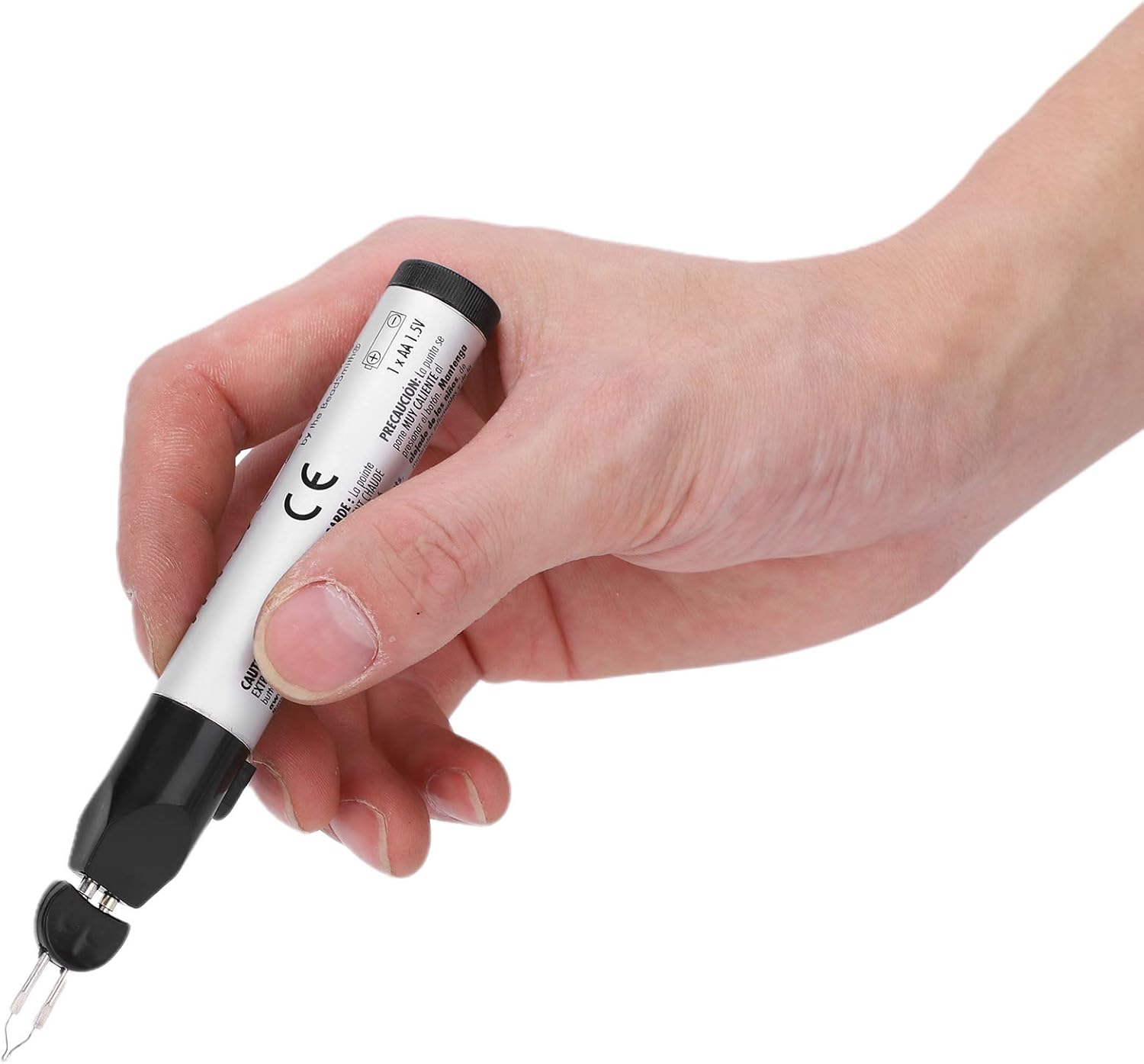 Thread Burning Pen with Instant Heating Tungsten Tip Replaceable Head, for Bead Weaving, Leather Craft, Jewelry Making image number 1