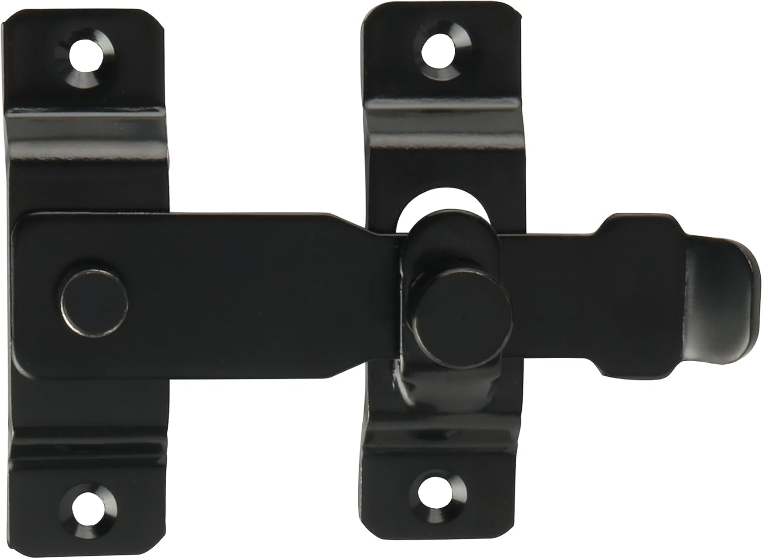 Alise Flip Latch Gate Latches Safety Door Lock Catch for Barn Wood Fence Sliding French Doors,Heavy Duty Thicker Stainless Steel Gate Hardware Locks,Black image number 5