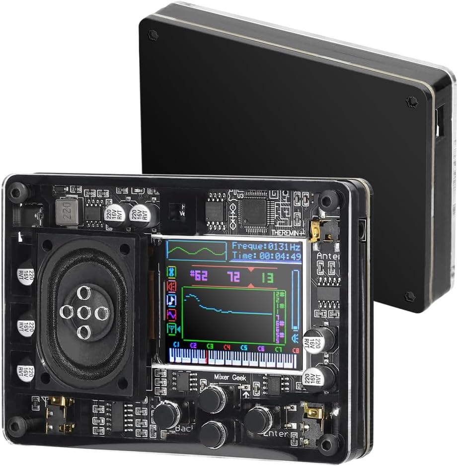 Mingzhe Type-C Interface O Theremin Musical Module Vintage Electronic Ingenious Instrument Multiple Voices Adjustable Wi Color Screen Display image number 2