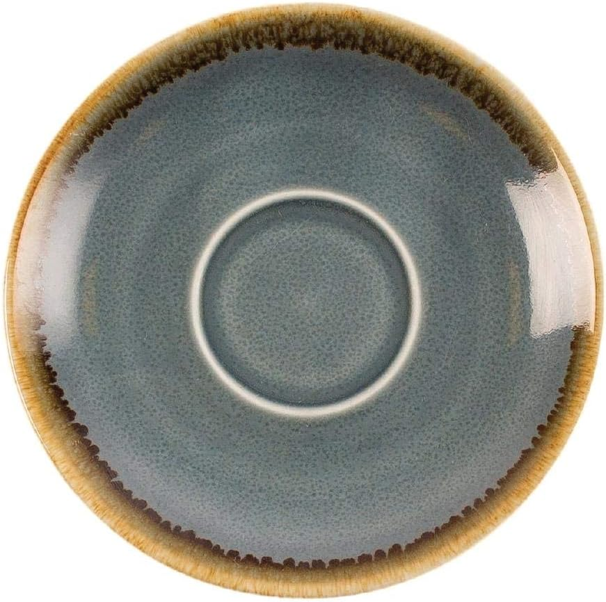 Olympia Kiln Saucer for GP348, Ocean, 160 Mm (Pack of 6)