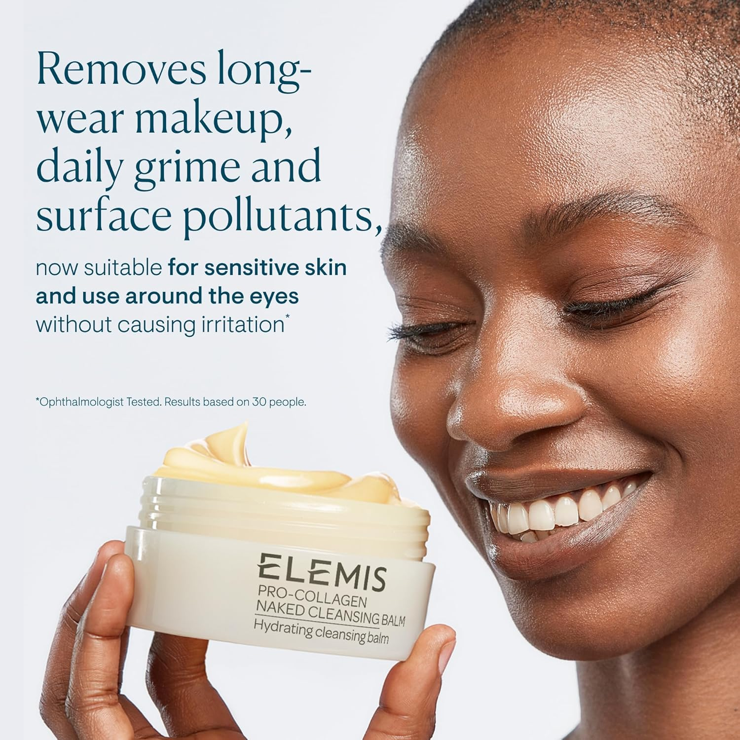 ELEMIS Pro-Collagen Cleansing Balm, 3In1 Melting Facial Cleanser for Deep Cleansing Wash, Infused with 9 Nourishing Essential Oils, Daily Moisturising Makeup Remover for Clean, Glowing Skin image number 4