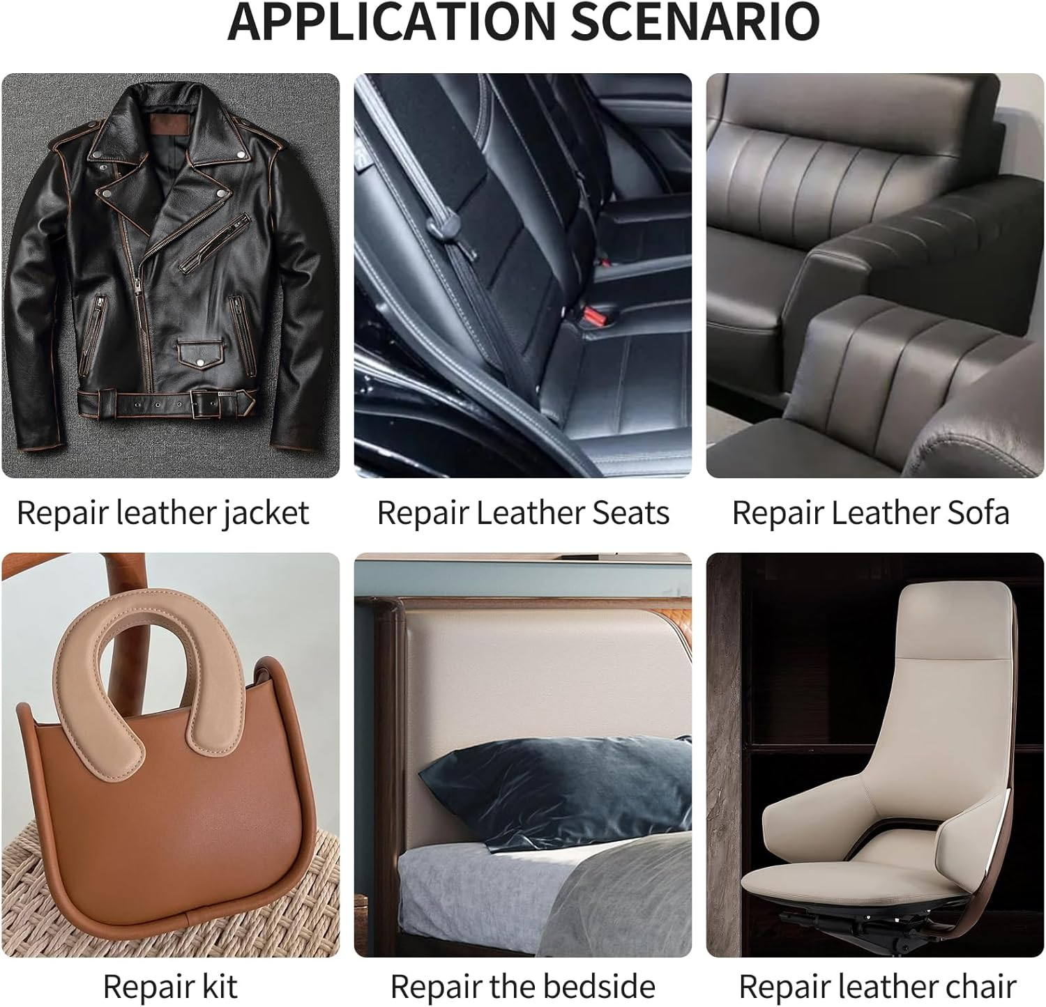 Leather Repair Patch, Self Adhesive Good Stickiness Waterproof Cuttable Couch Repair Tape, Reupholster Soft Flexible Leather Patches for Sofa (40 X 200Cm, Light Brown) image number 2