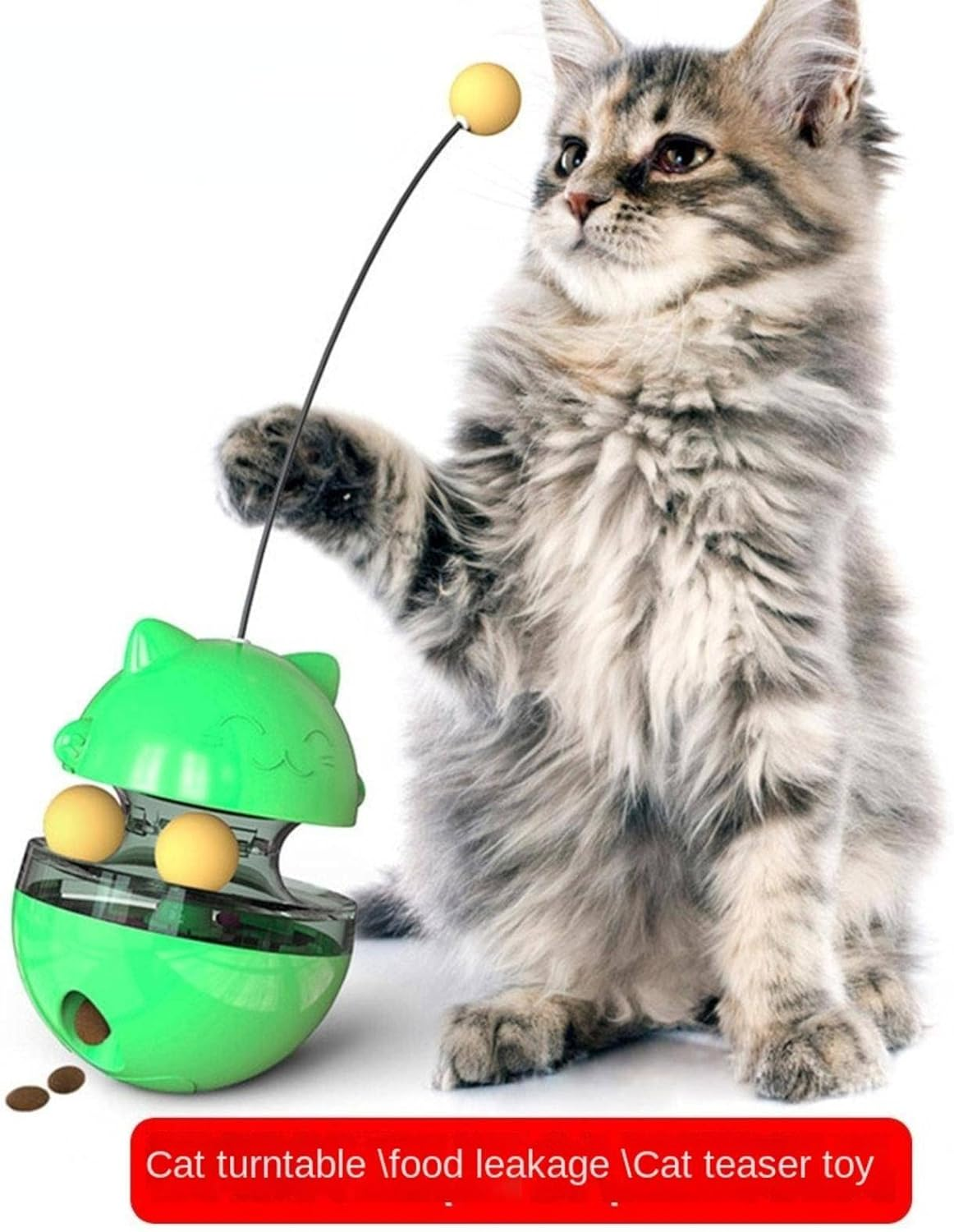Popular Cat Toys Tumbler Food Dropping Ball Cat Teaser Pet Supplies Cat Toy image number 4