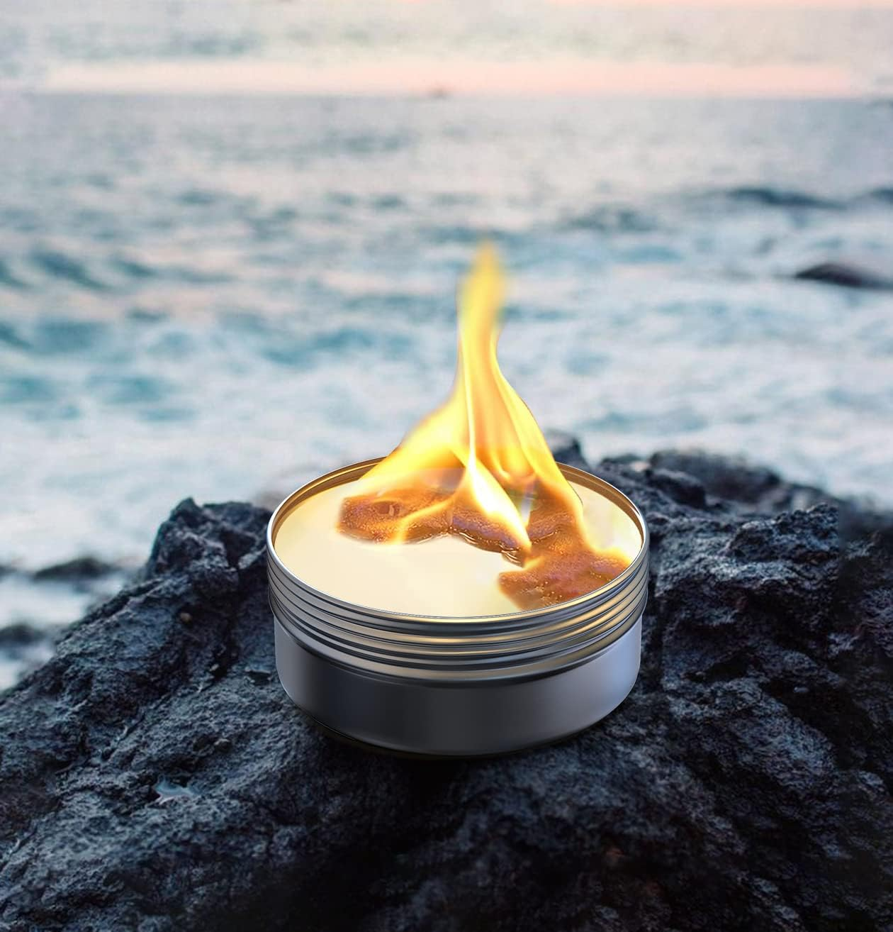 New Mini Portable Fire Pit,Portable Outdoor Fire Pit and Convenient Campfire,3&ndash;5 Hours of Warmth and Burn Time,Great for City Bonfire,Camping, Picnics, Party,Birthday image number 2