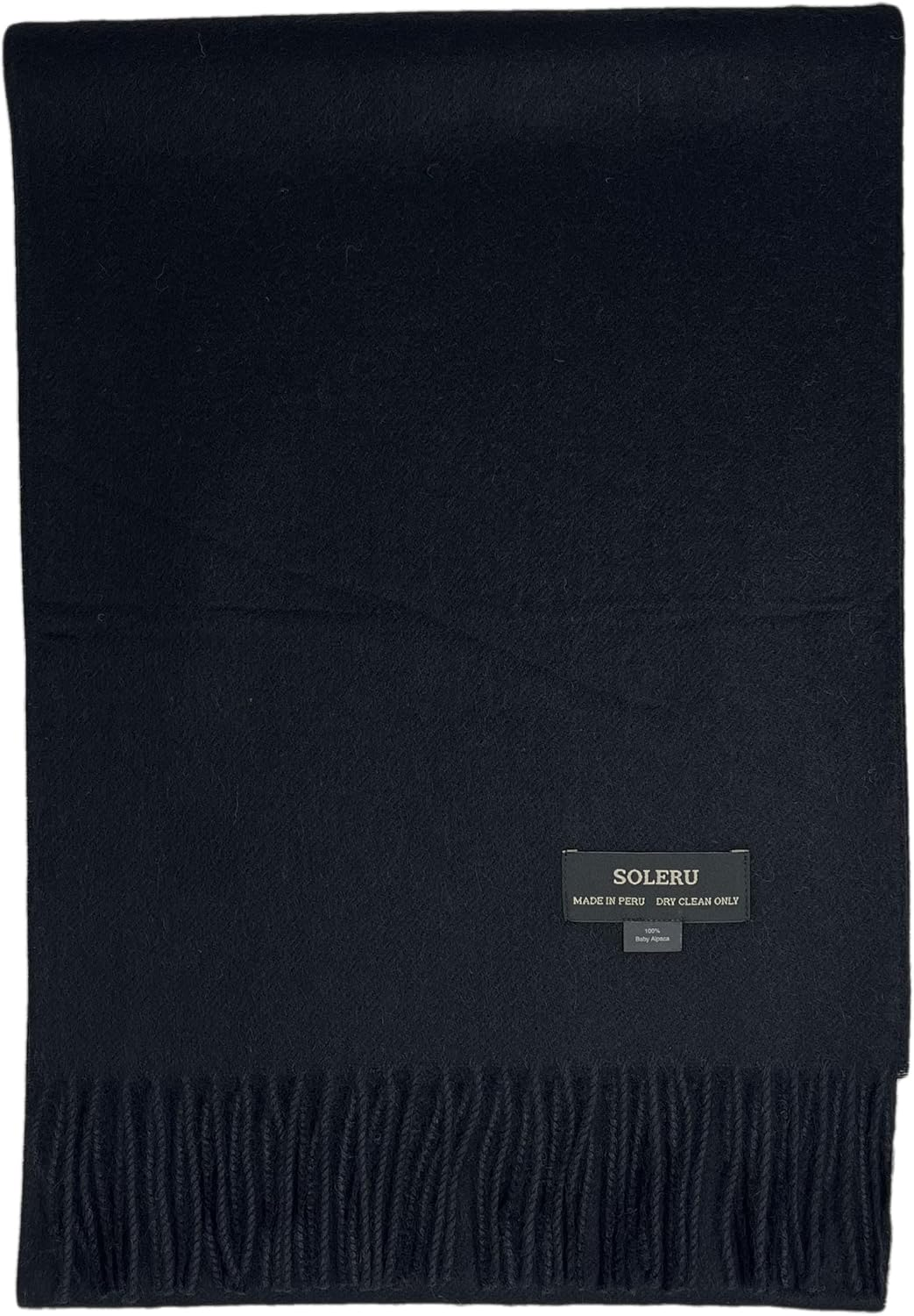 SOLERU 100% Baby Alpaca Wool Scarf for Men & Women - Imported from Peru - Red image number 6