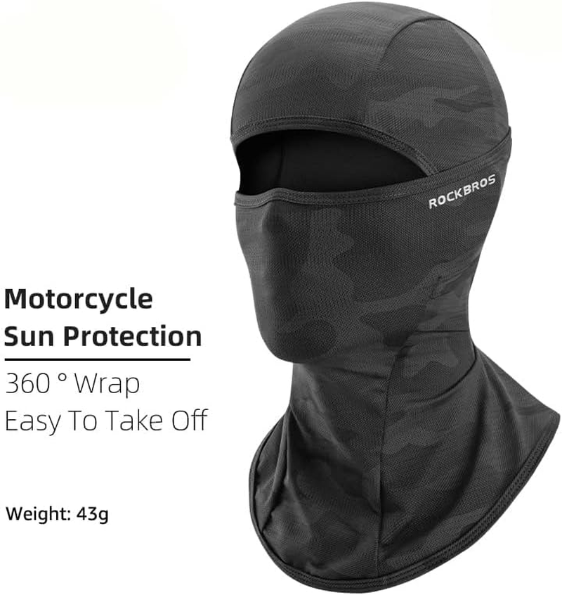 Balaclava for Men Women Bicycle Motorcycle Full Face Mask Ice Silk Headgear Cycling Bandana Hiking Skateboard Head Sock Summer