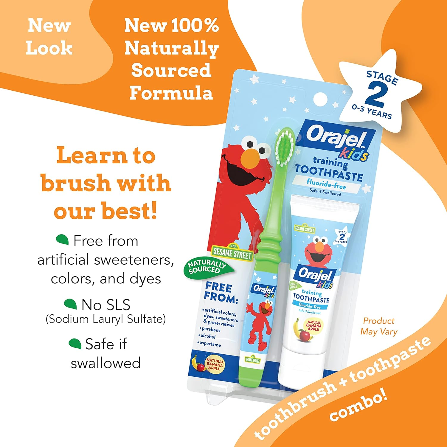 Orajel Baby Elmo Tooth and Gum Cleanser with Toothbrush, Apple Banana, 1.0 Oz image number 4
