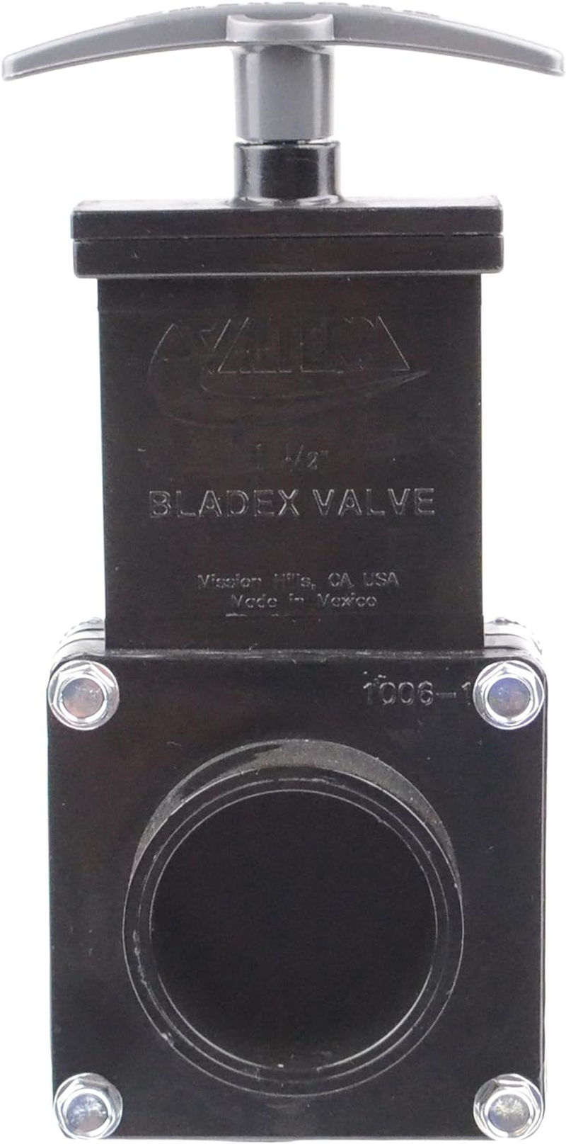 Valterra Dump Valve - 1.5 Inch, Silver/Black
