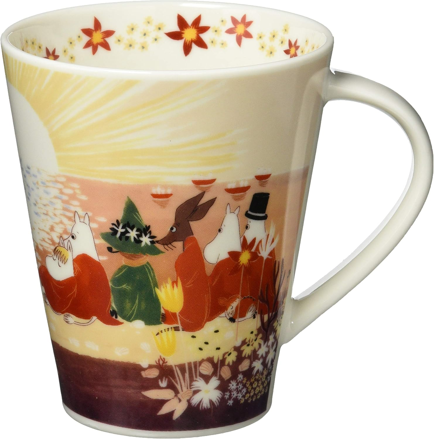 Yamaka Shoten MM3202-35 Luonto Big Mug, Large, Sunset, Approx. 16.9 Fl Oz (500 Ml), Microwave Safe, Moomin Goods, Scandinavian, Mother'S Day, Gift, Tableware, Gift, Wedding Gift, Made in Japan image number 2