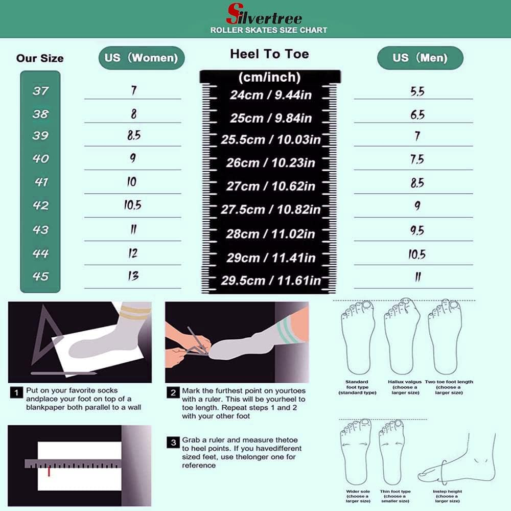 Roller Skates PU Leather High-Top Roller Skates Four-Wheel Roller Skates Shiny Roller Skates with Carry Bag for Girls and Boys image number 1