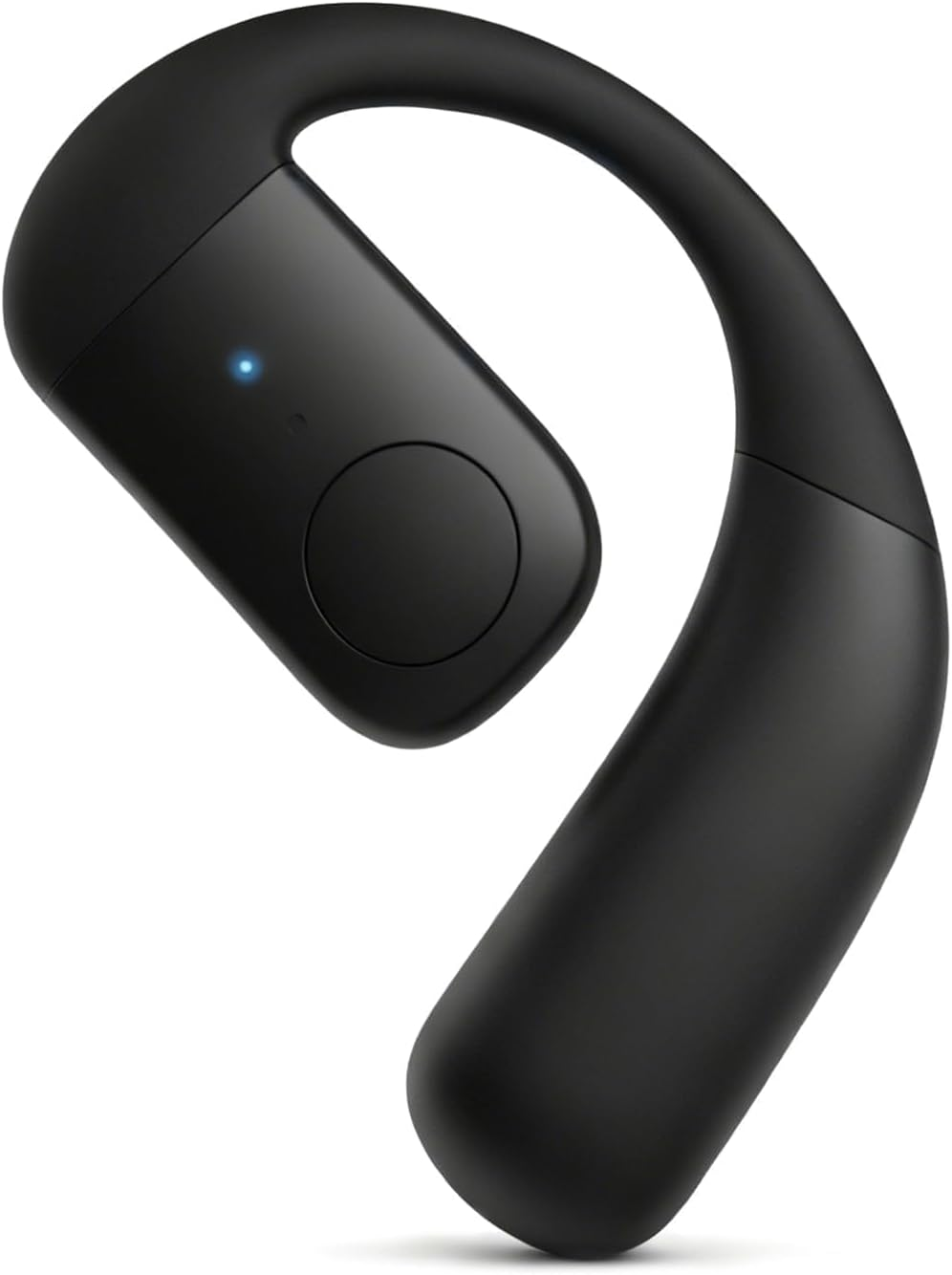 Single Bluetooth One Ear Earbud Open Ear Bud Air Bone Conduction Earbud Earless Out of Ear Headphones Bluetooth Wireless Earpiece with Earhook OWS Open Ear Bud Wireless Ear Hanging Bluetooth Headset