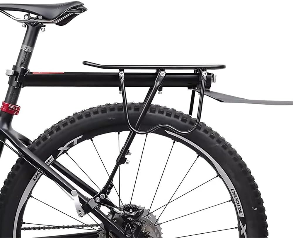 Rear Bike Rack, Bike Cargo Rack with Detachable Fender, Universal Adjustable Bicycle Carrier Rack, Quick Release Mountain Road Bicycle Rear Racks, 50 Kgs Capacity image number 2