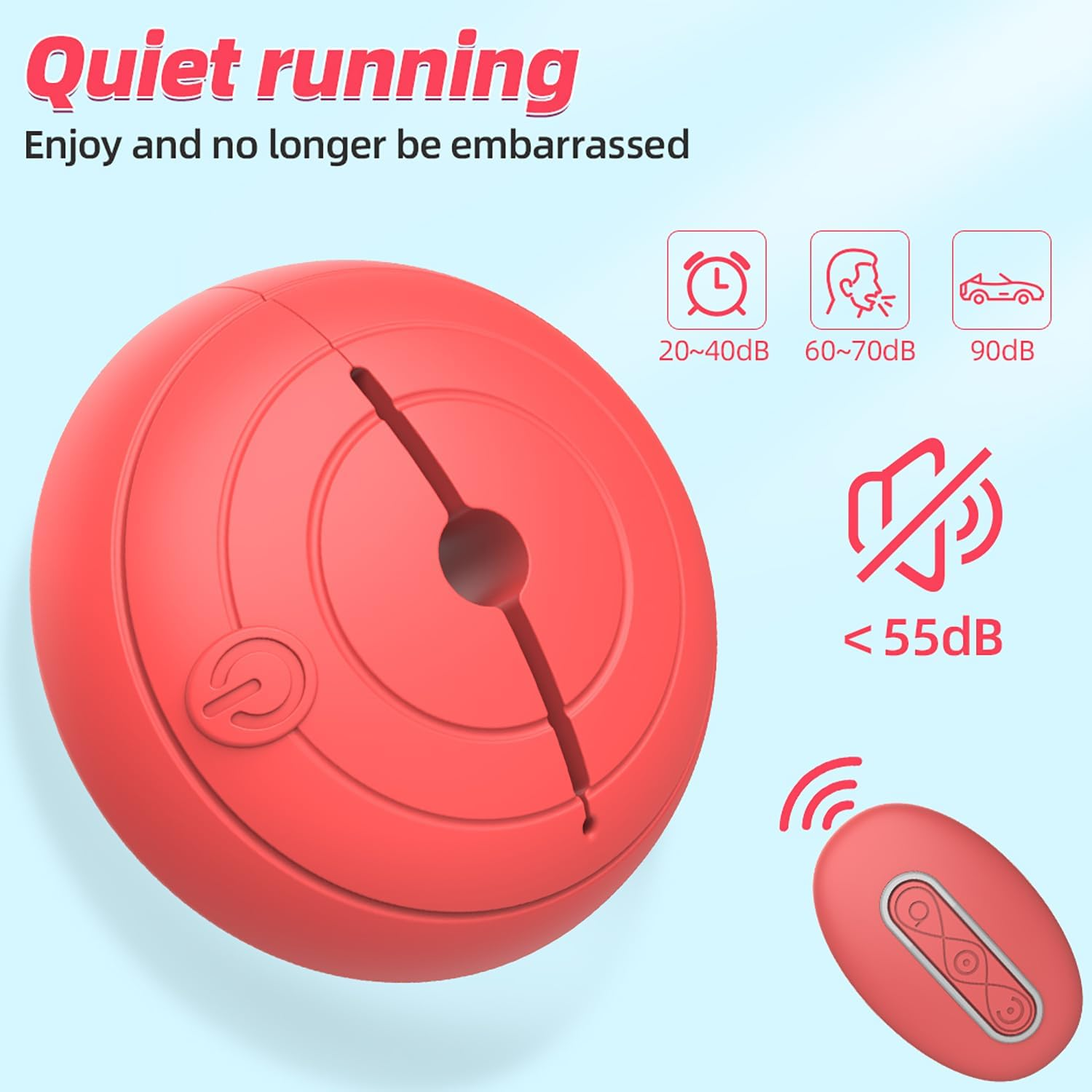 LONZYON Nipple Toys Nipple Vibrator, Nipple Clamps Sex Pleasure Women with 10 Vibration Modes, Silicone Lightweight Invisible Nipple Toy, Vibrating Nipple Clamps Adult Sex Toy for Couples Pleasure (Red) - App Love image number 2