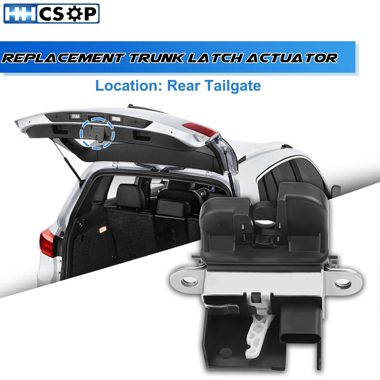 Liftgate Lock Actuator Rear Latch Trunk Latch Motor for Volkswagen VW Tiguan 2009 2010 2011 2012 2013 2014 2015 2016 2017 2018, VW Jetta 2008-2014, VW Golf 2010-2014, VW Golf Sportwagen 2010-2013