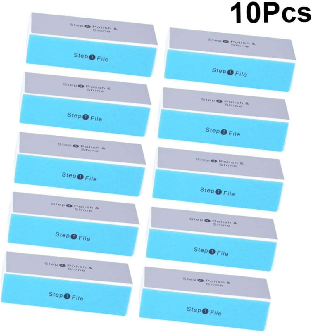 NULYLU 30Pcs Nail Buffing Sponge Sides for Grind Sanding Diy Artwork Polishing Walnut image number 5