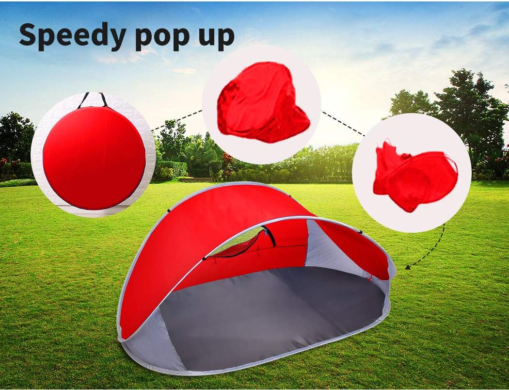 Mountview Pop up Tent Camping Beach Tents 4 Person Portable Hiking Shade Shelter image number 1