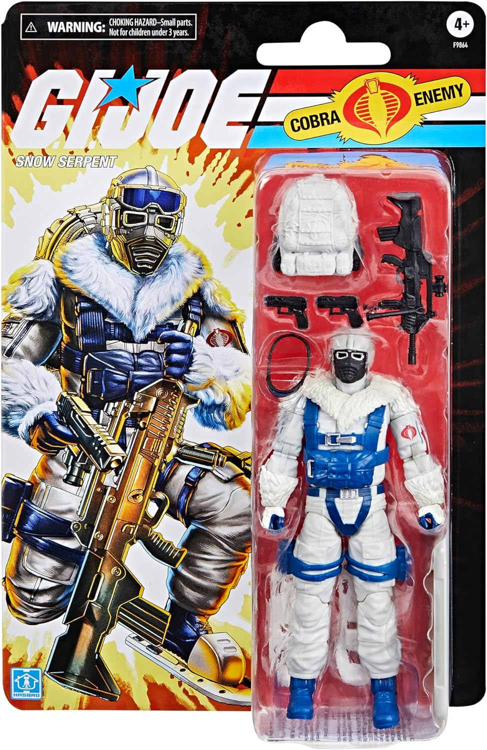 G.I. Joe Classified Series Retro Cardback Snow Serpent, Collectible 6 Inch Action Figure with 8 Accessories image number 1