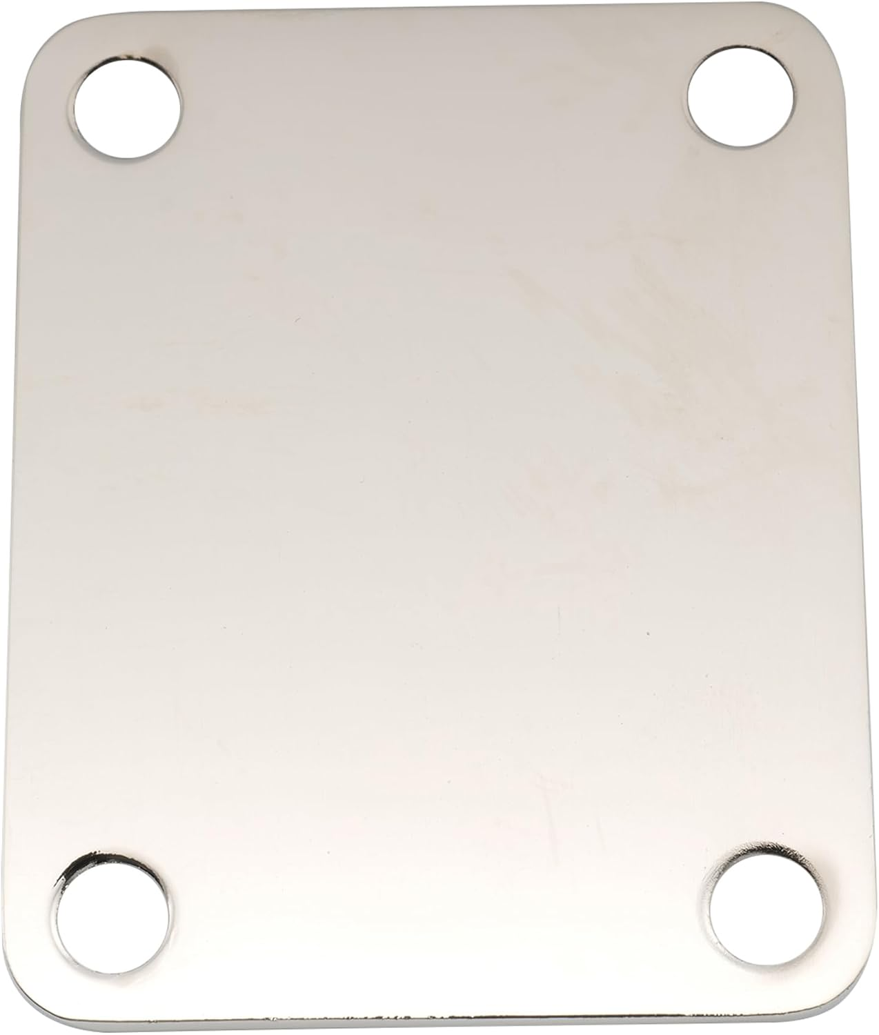 Musiclily Pro 4-Bolt Steel Neck Plate for Stratocaster Telecaster Electric Guitar or Bass, Nickel image number 2
