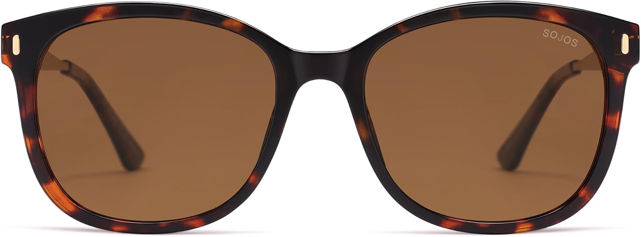 SOJOS Classic Square Polarized Sunglasses for Women Oversized Trendy Retro UV Protection Shade SJ2640