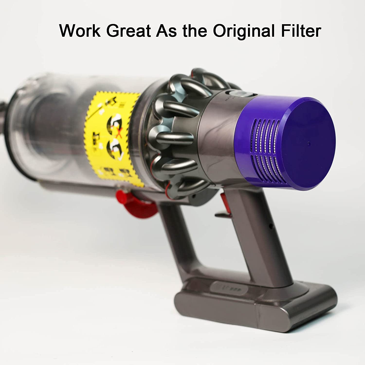 2 Pack HEPA Replacement for Dyson V10 Filter Cyclone Series, V10 Animal, Absolute, Total Clean and SV12 Vacuum Cleaner, Compatible with Dyson No. 969082-01 Filter Parts, Reusable and Washable image number 3