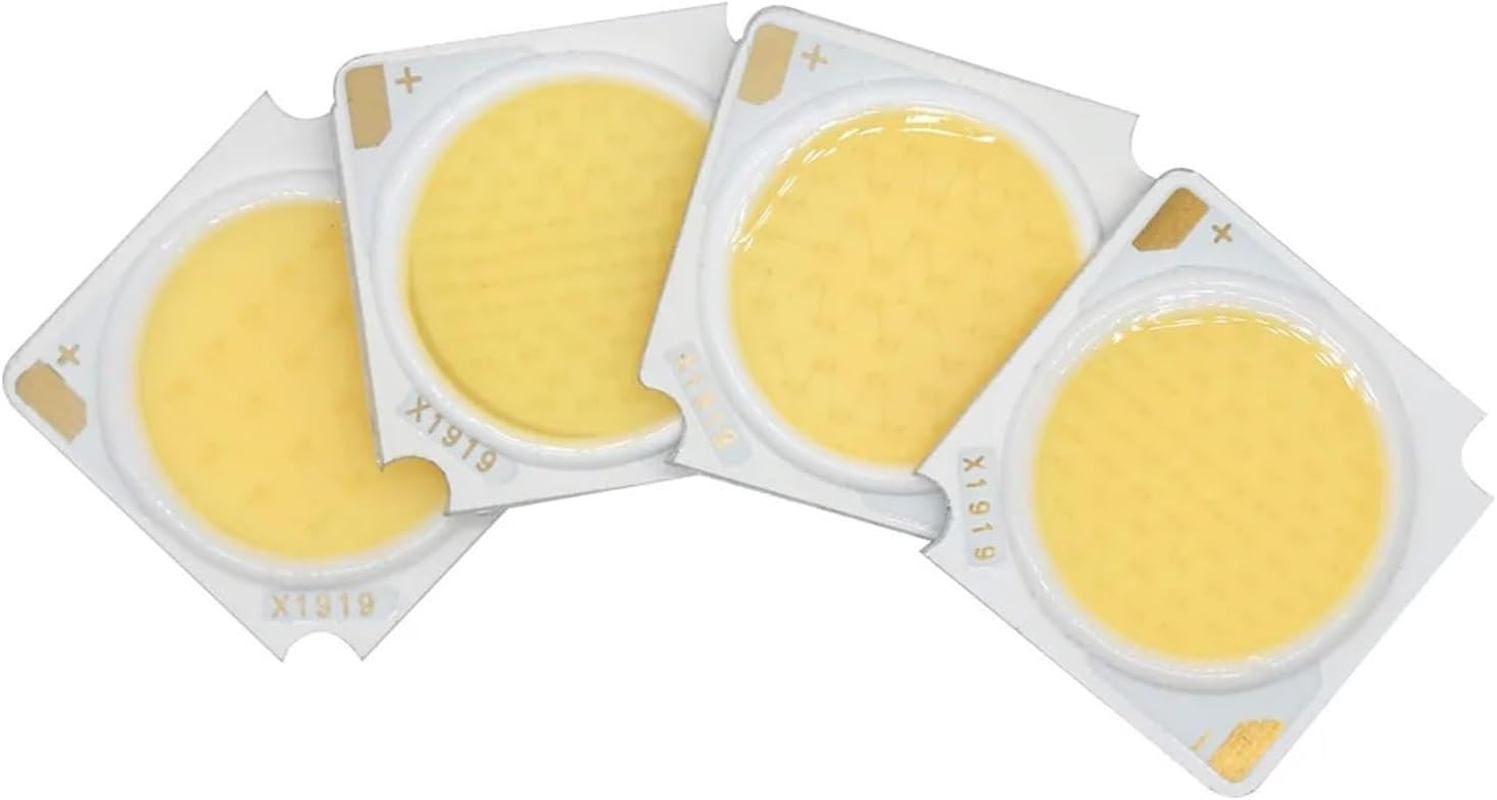 NFGZFNMKYW 5PCS High Power 50W 10W 20W 30W 40W COB Led Matrix Lamp 1919 DC30-33V Bridgelux Leds for Flashlight Chips Diode Bulb Cool White(10W,Coldwhite 6500K)