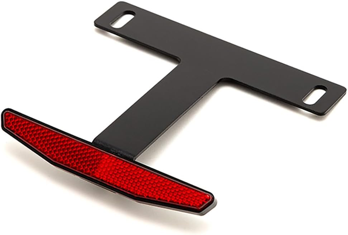 Slim Reflector Kit, Universal License Stay, Reflector, Black, Stylish, Lightweight, License Plate, License Plate, AINET, Motorcycle, Custom Parts image number 1