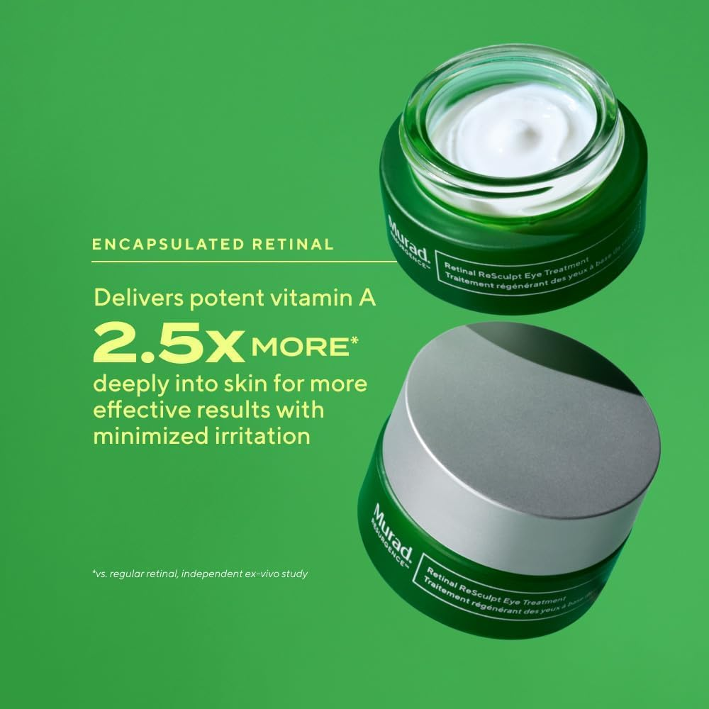 Murad Retinal Resculpt Eye Lift Night Eye Cream 15 Ml - Firming Retinal Serum for Sagging Lids, Under-Eye Bags & Wrinkles