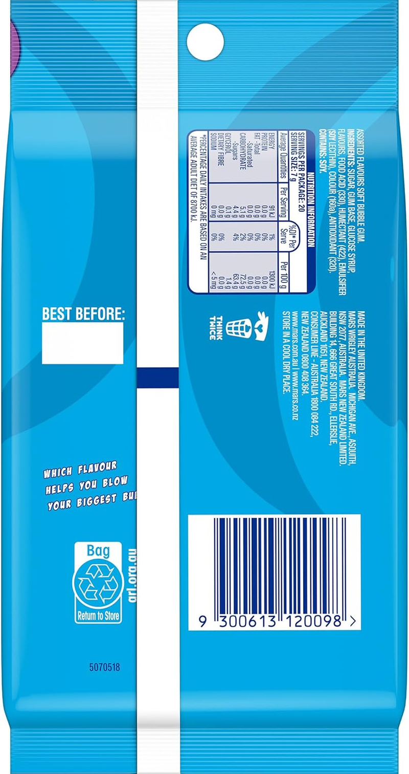 Hubba Bubba Assorted Chewing Gum Variety Pack 35 G (Pack of 4) image number 2