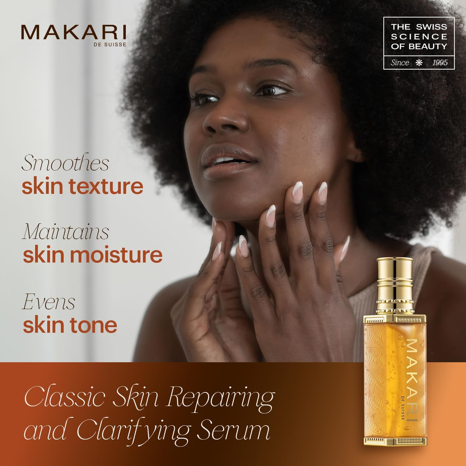 Makari Skin Repairing and Clarifying Face Serum - Skin Care for Extra Collagen Boost - Improves Skin Texture and Tone - Controls Breakouts - 1.35 Oz image number 4