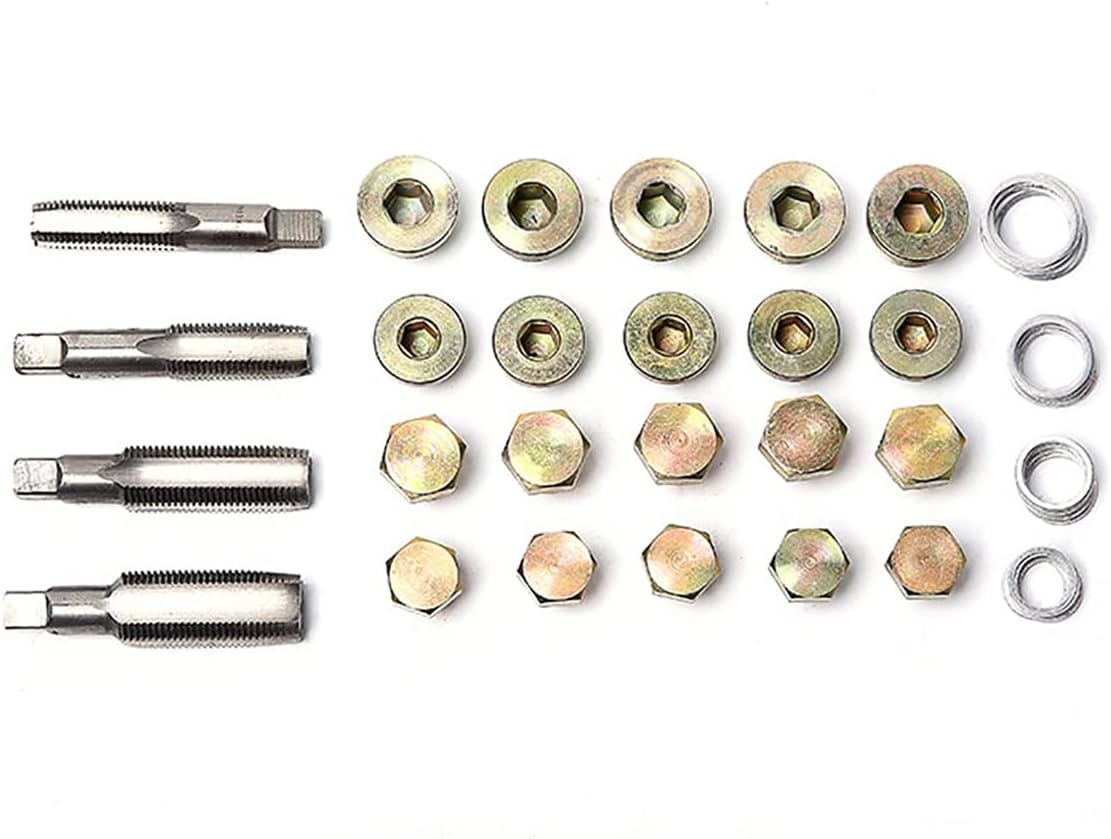 Comprehensive 114-Piece Oil Pan Thread Repair Kit for Sump, Gearbox, and Drain Plug - M13 to M22 Sizes, Durable Tool Set for Car and Light Commercial Vehicle Repairs image number 5
