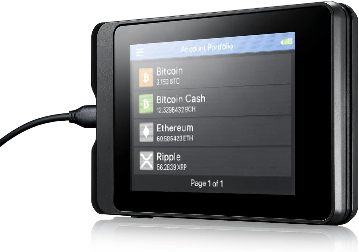 Secux W10C-PLUS Crypto Wallet with Intuitive Touchscreen, Military-Grade Security, Type-C and XSEED Backup for Bitcoin, Ethereum, Doge, Nfts and Cryptocurrency image number 3