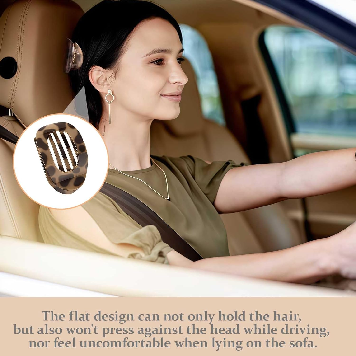 Women'S Hair Clips 6 Pieces Flat Hair Clips in 6 Colours, Non-Slip & Gentle, Hairstyle Accessories for Thick & Thin Hair, Everyday Office Party Wedding Gift