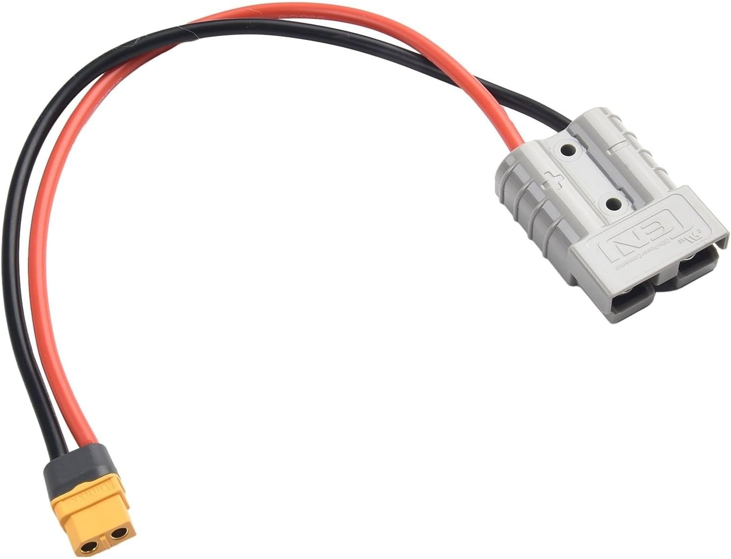 1PCS 50AMP 600V Charge Adapter Cable for Anderson Connector to for XT60 Adapter 12AWG 30Cm, 1181199774 image number 1