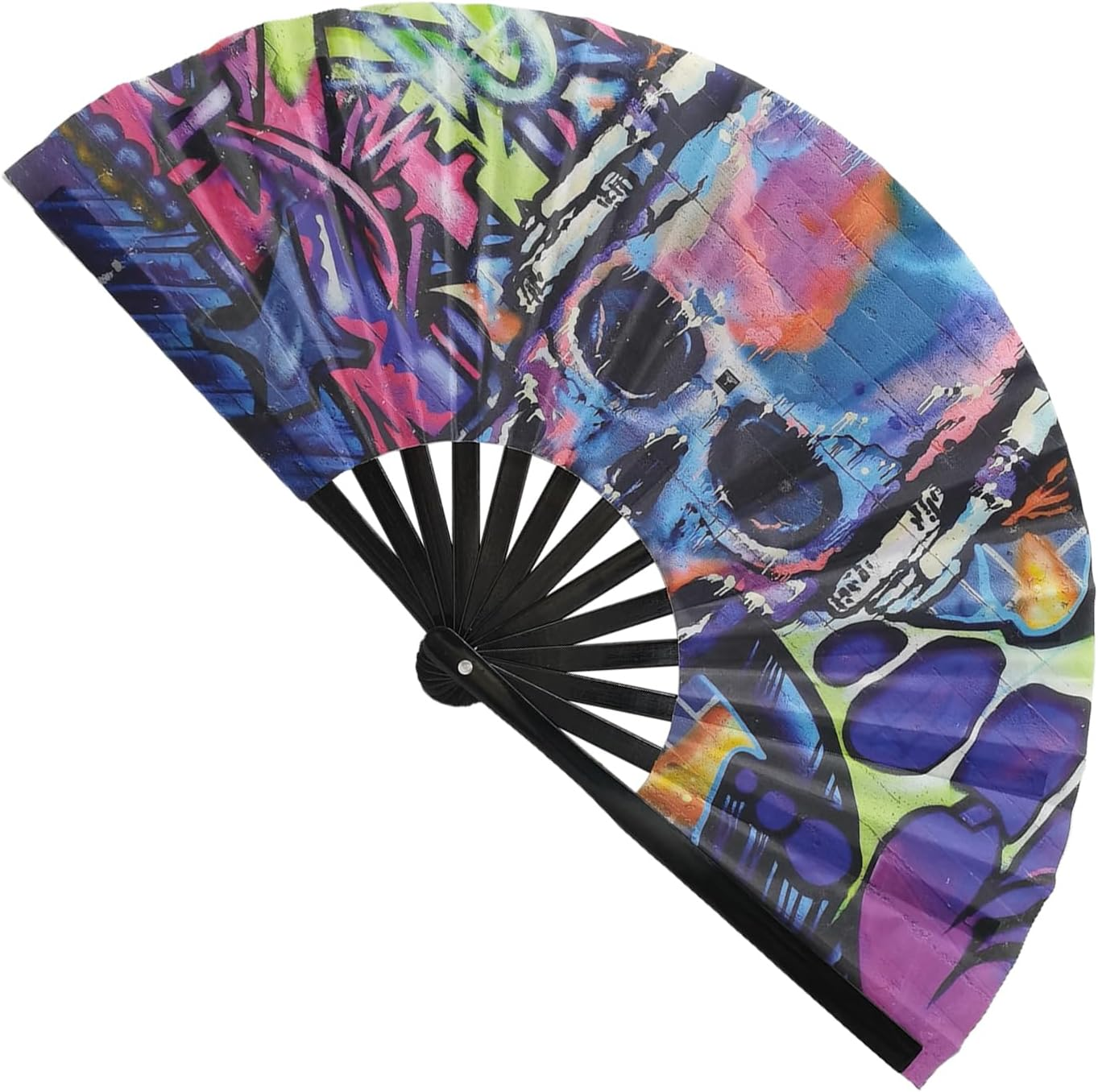 Large Folding Hand Fan | Large 13 Inch Folding Hand Popping Fans,Decorative Foldable Craft, Kung Fu Craft, Home Decoration for Festival Wedding
