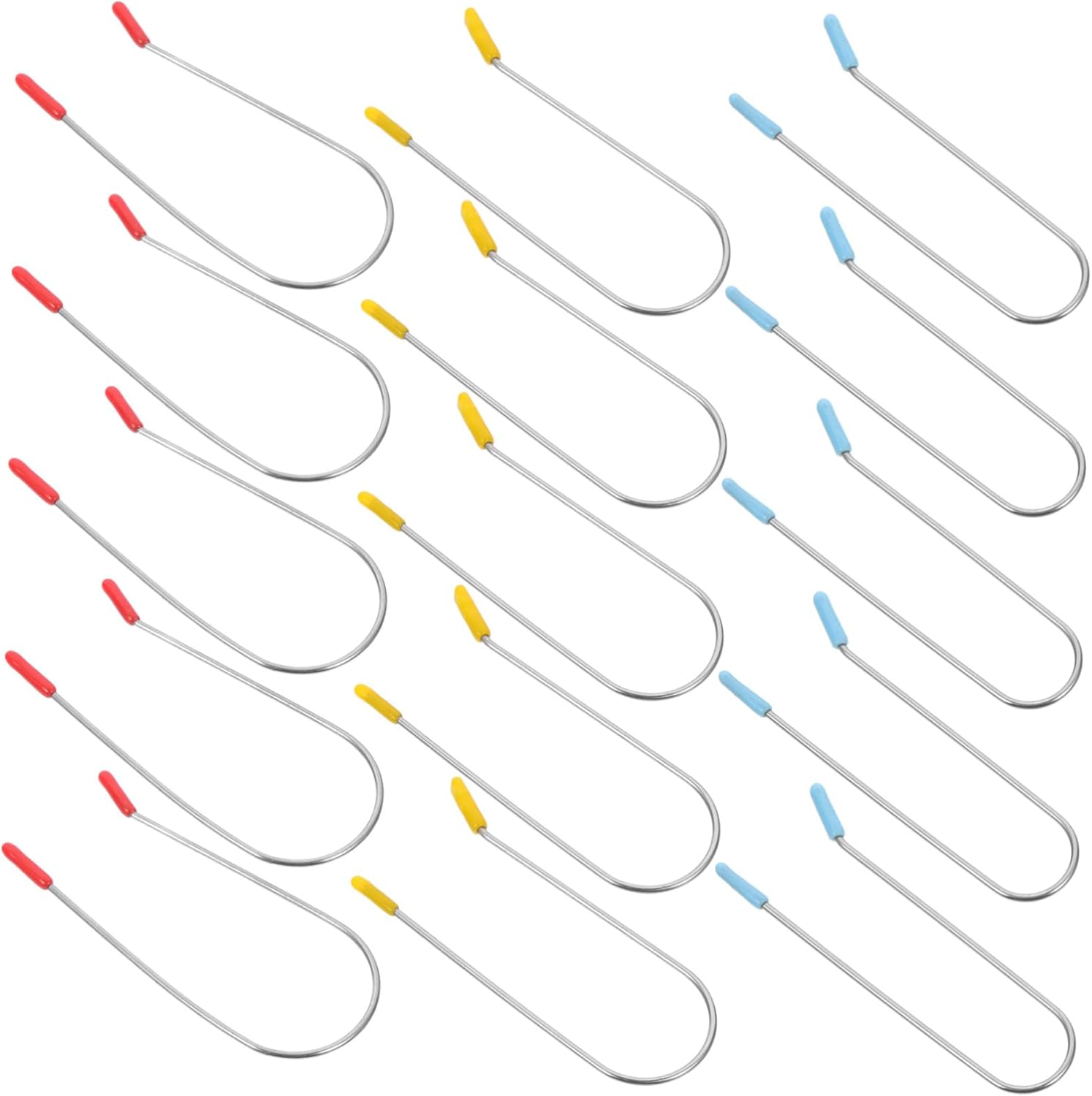 TOPPERFUN Pack of 24 Hot Roller Clip Replacement U-Shaped Perm Clips for Curlers Heat Resistant Hair Clips for Women Compatible with Electric Curlers Simple image number 4