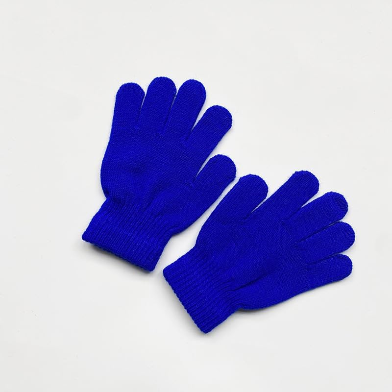 3 Pairs Kids Winter Magic Gloves Children Stretchy Warm Gloves Knit Mitten Gloves for Boys Girls Riding Cycling Bike Outdoors Sports image number 1