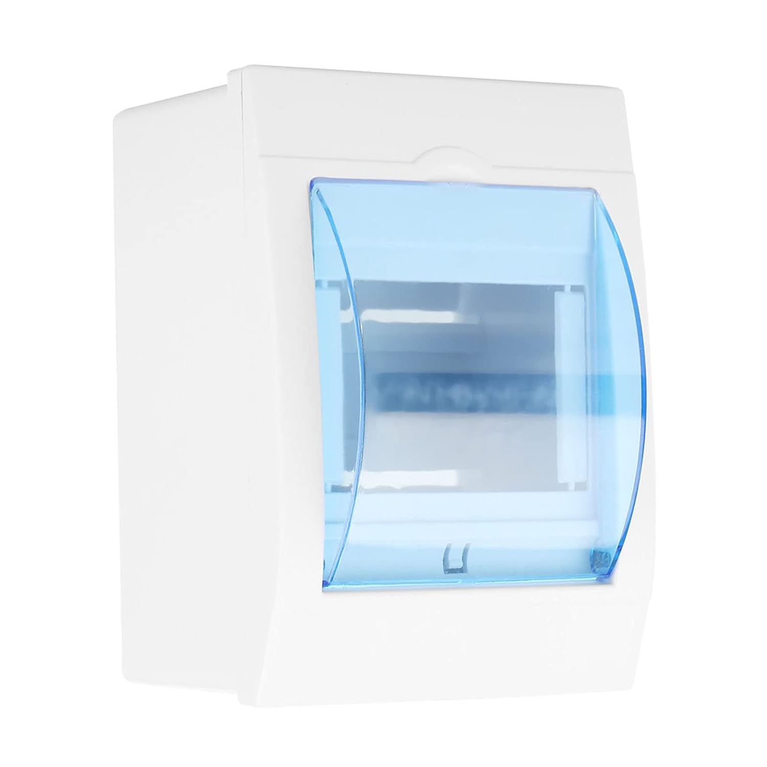 Durable Plastic Distribution Box for 3-4 Ways Circuit Breaker, Transparent Blue Cover, Simple Wall Mounting - Ideal for Internal Applications image number 6