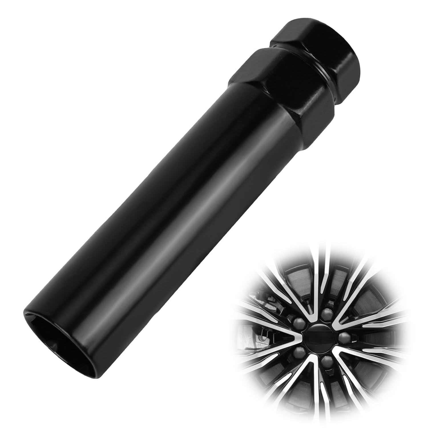 6 Spline Lug Nut Key, 35CR Wheel Lock Key Fuel Wheel Locking Replacement for Install and Detach Aftermarket Lug Nuts image number 3