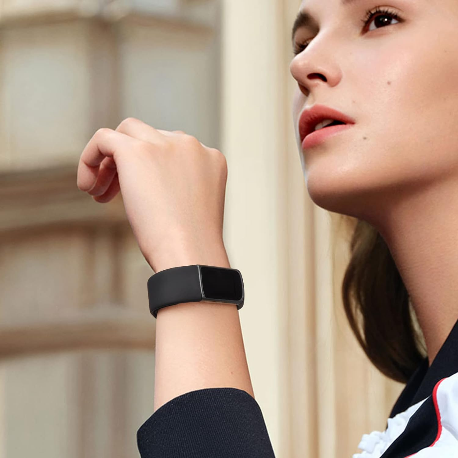 Leonids Bands for Fitbit Charge 5/6 - Soft Silicone Adjustable Breathable Sport Replacement Wristbands Strap for Advanced Fitness Tracker image number 2