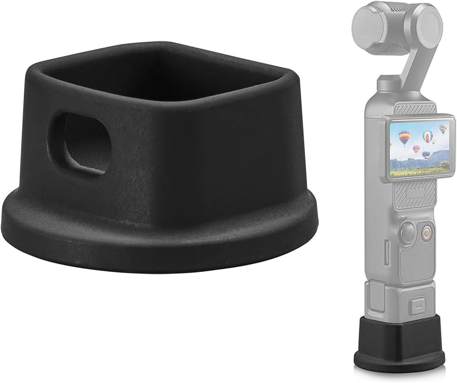 Stabilizer Base for OSMO Pocket 3, Non Slip Silicone Desktop Stand Holder for Pocket 3, Lightweight Camera Base Stand Handheld Camera Support Adapter image number 5