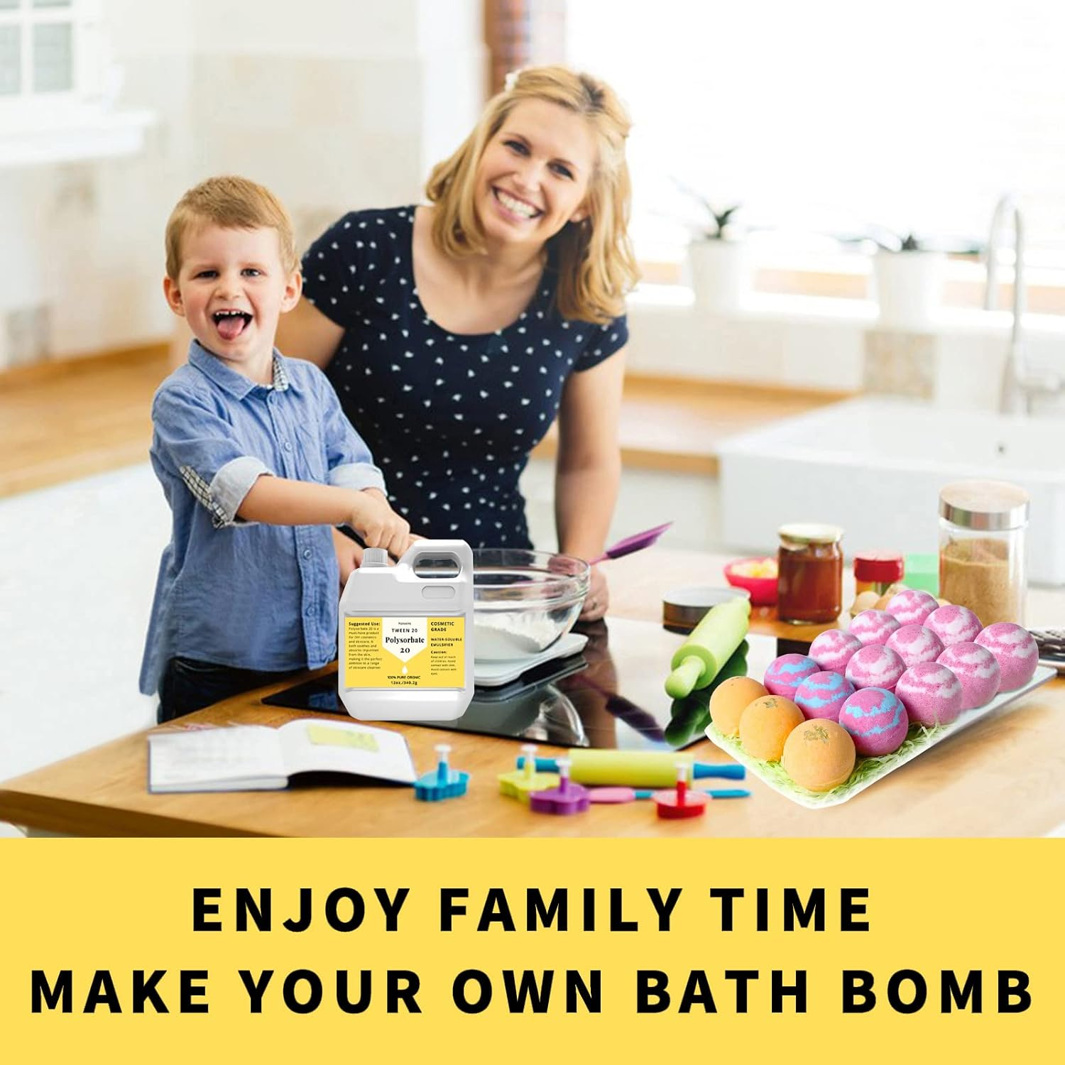 12 Oz Polysorbate 20 Emulsifier, Premium Polysorbate 20 (TWEEN 20) Liquid, 100% Pure, Cosmetics Grade, Gentle on Skin, Suitable for Making Lotions, Shampoos, Body Washes, Makeup Removers and More image number 4